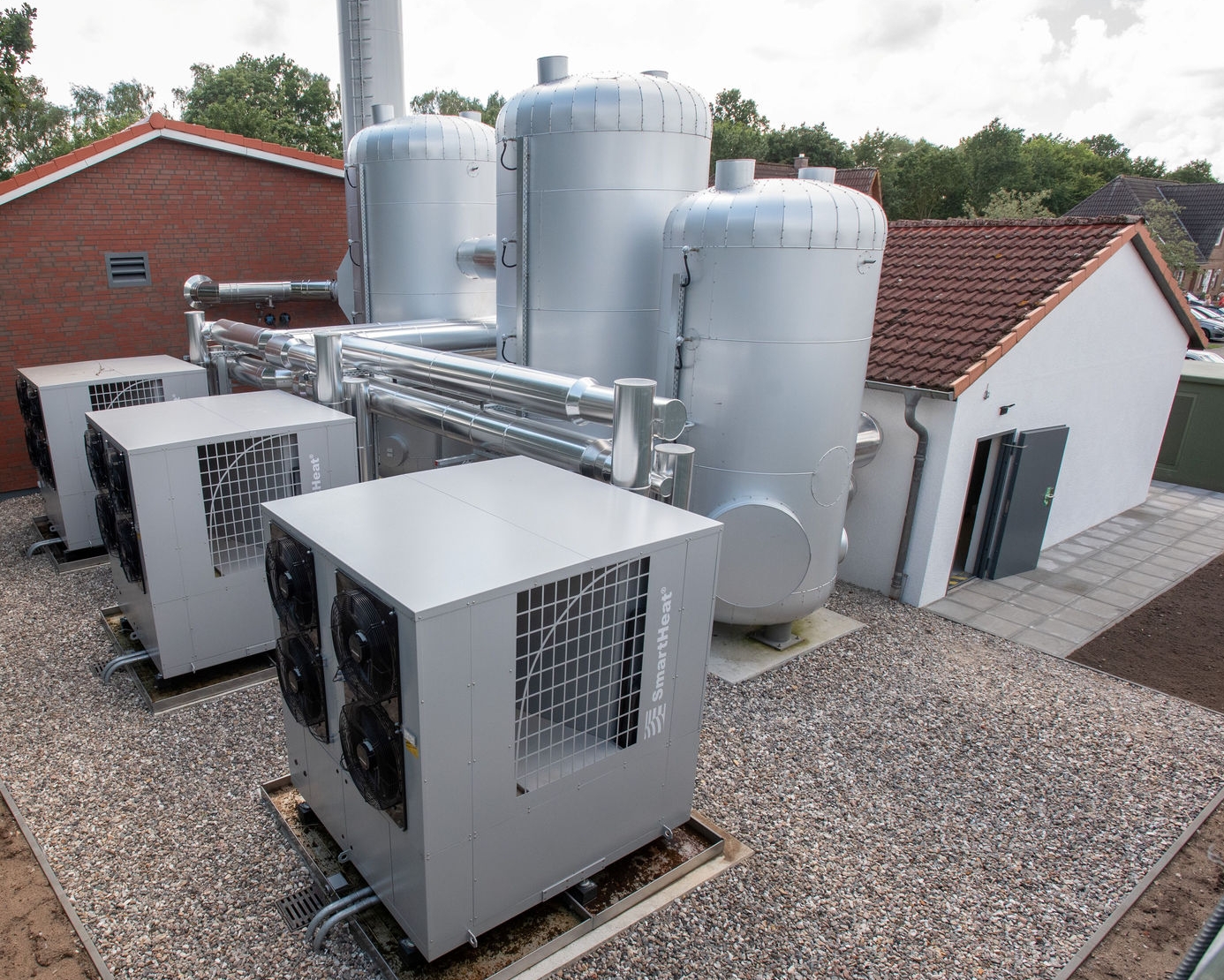 Eine Wärmepumpe, die zur Wärmeversorgung in Kropp eingesetzt wird.